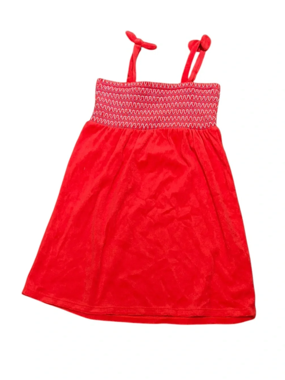 Cat & Jack Red Girls‎ Active Beach Dress with Smocked Top, Size YL, NWT